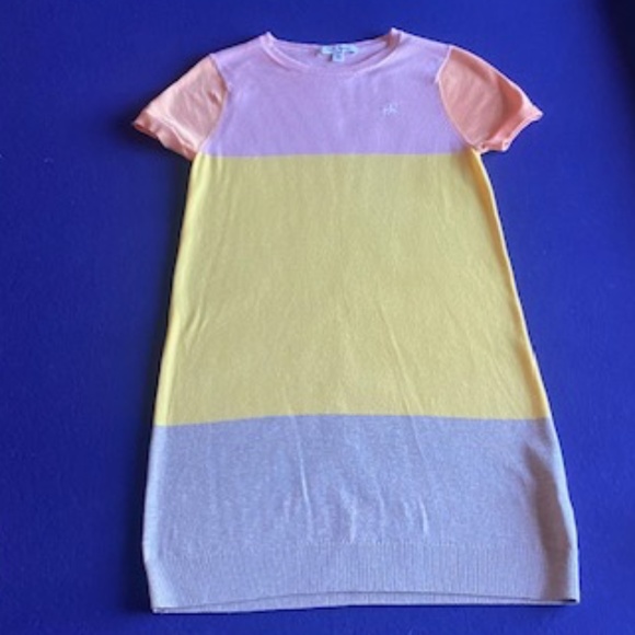 Brooks Brothers Fleece Short Sleeve Colorblock Dress Girls Size XL - Picture 1 of 3